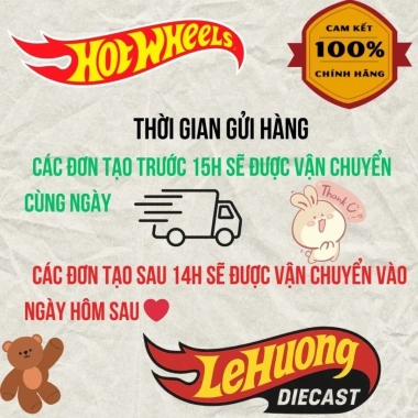 LeHuong Diecast Hot Wheels 1:64 Corvette 1.956 Barbie Xanh - Giá 129.000₫