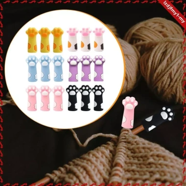 Leipupa 10 miếng Đan Pin Nút Chặn Cat Paw Silicone - Đầu Nắp, Dụng Cụ Đan Dành Cho Mới, Giá 77.000đ 3 Leipupa 10 miếng Đan Pin Nút Chặn Cat Paw Silicone - Đầu Nắp, Dụng Cụ Đan Dành Cho Mới, Giá 77.000đ 3