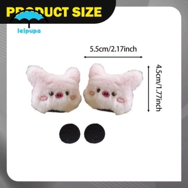 Leipupa 2 Mũ Bảo Hiểm Trang Trí Vui Nhộn Đầu Động Vật Phụ Kiện Xe Đạp Trượt Tuyết