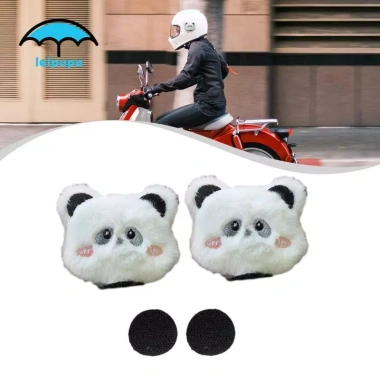 Leipupa 2 Mũ Bảo Hiểm Trang Trí Vui Nhộn Đầu Động Vật Phụ Kiện Xe Đạp Trượt Tuyết