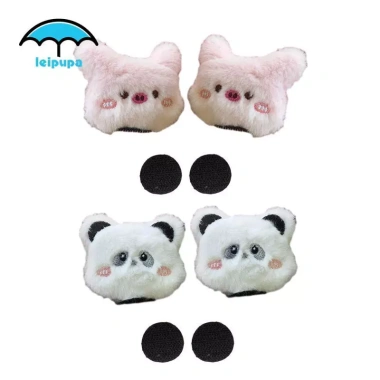 Leipupa 2 Mũ Bảo Hiểm Trang Trí Vui Nhộn Đầu Động Vật Phụ Kiện Xe Đạp Trượt Tuyết