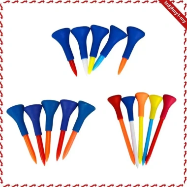 Leipupa Golf Tee Nhựa 5 Gói - Nhiều Màu, Kích Thước Khác Nhau Cho Thảm Tập Luyện