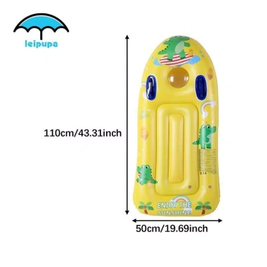 Leipupa Kids Ván lướt sóng bơm hơi PVC - Nhẹ, dày, tay cầm di động, giá 229.900₫
