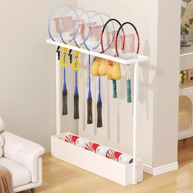Leipupa vợt tennis cầu lông, kệ lưu trữ gậy bi-a - cho gym gia đình, giá 323.400 VND 6