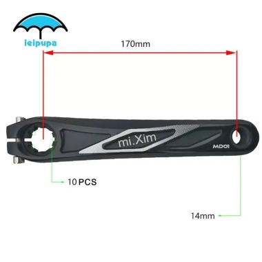 Leiputa Tay Quay Trái Xe Đạp Hợp Kim Nhôm 170mm - Giá Ưu Đãi 258.500 VND 3 Leiputa Tay Quay Trái Xe Đạp Hợp Kim Nhôm 170mm - Giá Ưu Đãi 258.500 VND 3