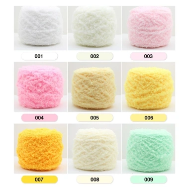 Len Bông Xù 40 Màu cuộn 100g - Đa sắc, mềm mại, giá ưu đãi 33.440 VND, thích hợp DIY 3