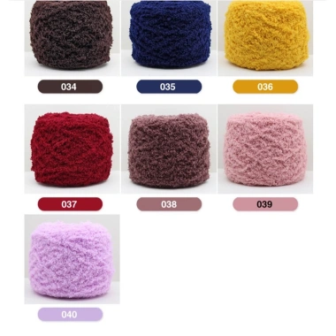 Len Bông Xù 40 Màu cuộn 100g - Đa sắc, mềm mại, giá ưu đãi 33.440 VND, thích hợp DIY 6