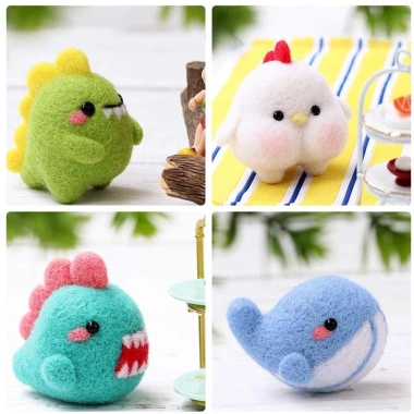 Len Chọc Handmade Bộ Tứ Cùi Mía - Kit Đồ Thủ Công, Giá Gốc 78k Giảm 65k, Đan Đẹp 2