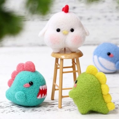 Len Chọc Handmade Bộ Tứ Cùi Mía - Kit Đồ Thủ Công, Giá Gốc 78k Giảm 65k, Đan Đẹp 3