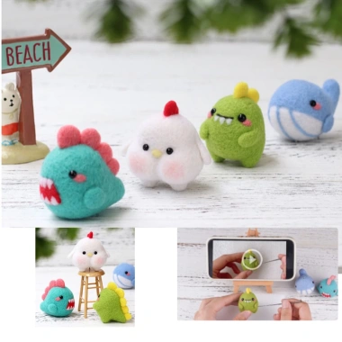 Len Chọc Handmade Bộ Tứ Cùi Mía - Kit Đồ Thủ Công, Giá Gốc 78k Giảm 65k, Đan Đẹp 6