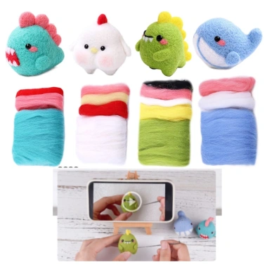 Len Chọc Handmade Bộ Tứ Cùi Mía - Kit Đồ Thủ Công, Giá Gốc 78k Giảm 65k, Đan Đẹp 7