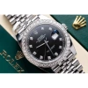 Lên kim cương Moiss A Zai VIP - Thép 904L, kính sapphire 41mm Rolex Day, 14,5 triệu 2