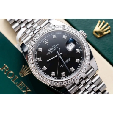 Lên kim cương Moiss A Zai VIP - Thép 904L, kính sapphire 41mm Rolex Day, 14,5 triệu 2