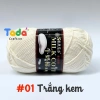 Len Milk Cotton 125gr Loại 1 Mã 01‑50 – Giá ưu đãi 61.600₫, mềm mịn, thấm hút 9
