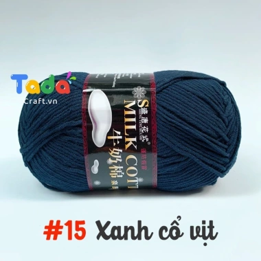 Len Milk Cotton 125gr Loại 1 Mã 01‑50 – Giá ưu đãi 61.600₫, mềm mịn, thấm hút 22