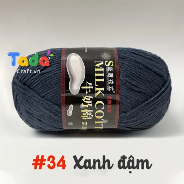Len Milk Cotton 125gr Loại 1 Mã 01‑50 – Giá ưu đãi 61.600₫, mềm mịn, thấm hút 41