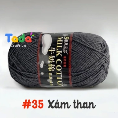 Len Milk Cotton 125gr Loại 1 Mã 01‑50 – Giá ưu đãi 61.600₫, mềm mịn, thấm hút 42