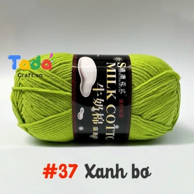 Len Milk Cotton 125gr Loại 1 Mã 01‑50 – Giá ưu đãi 61.600₫, mềm mịn, thấm hút 44