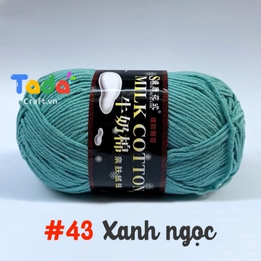 Len Milk Cotton 125gr Loại 1 Mã 01‑50 – Giá ưu đãi 61.600₫, mềm mịn, thấm hút 49