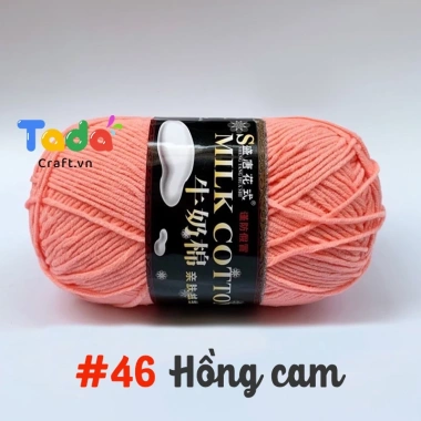Len Milk Cotton 125gr Loại 1 Mã 01‑50 – Giá ưu đãi 61.600₫, mềm mịn, thấm hút 52