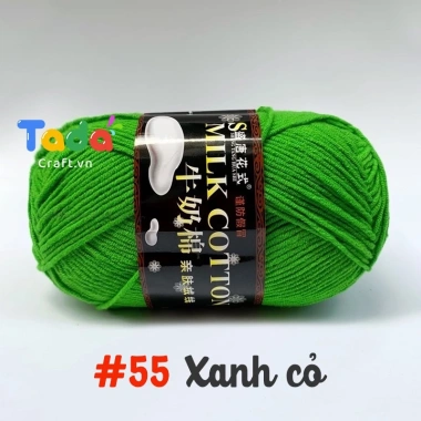 Len Milk Cotton 125gr Loại 1 Mã 51-103 - Mềm mịn, thấm hút, Giá chỉ 61.600₫ 13