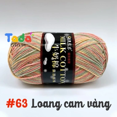Len Milk Cotton 125gr Loại 1 Mã 51-103 - Mềm mịn, thấm hút, Giá chỉ 61.600₫ 21