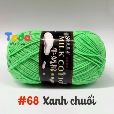 Len Milk Cotton 125gr Loại 1 Mã 51-103 - Mềm mịn, thấm hút, Giá chỉ 61.600₫ 26