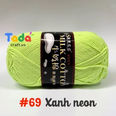 Len Milk Cotton 125gr Loại 1 Mã 51-103 - Mềm mịn, thấm hút, Giá chỉ 61.600₫ 27