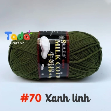 Len Milk Cotton 125gr Loại 1 Mã 51-103 - Mềm mịn, thấm hút, Giá chỉ 61.600₫ 28