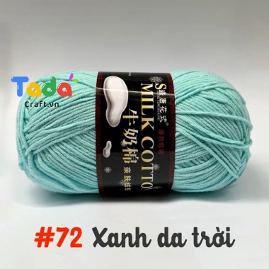 Len Milk Cotton 125gr Loại 1 Mã 51-103 - Mềm mịn, thấm hút, Giá chỉ 61.600₫ 30