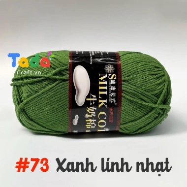 Len Milk Cotton 125gr Loại 1 Mã 51-103 - Mềm mịn, thấm hút, Giá chỉ 61.600₫ 31