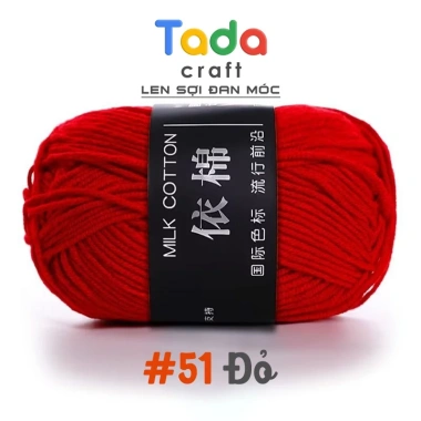 Len Milk Cotton Mác Đen Cuộn 50g (Mã 51-86) - Giá chỉ 19.360₫, giảm tới 20% 10