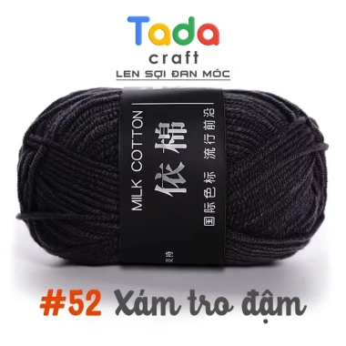 Len Milk Cotton Mác Đen Cuộn 50g (Mã 51-86) - Giá chỉ 19.360₫, giảm tới 20% 11
