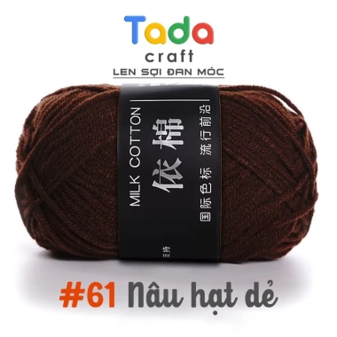 Len Milk Cotton Mác Đen Cuộn 50g (Mã 51-86) - Giá chỉ 19.360₫, giảm tới 20% 20