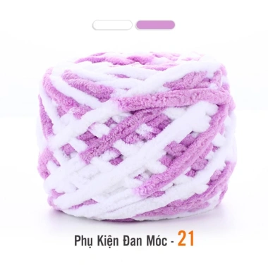 Len Nhung Đũa Màu Loang Sợi To Nhẹ Mềm Mại Cuộn 100g - Giá chỉ 26.400đ 9