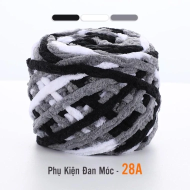 Len Nhung Đũa Màu Loang Sợi To Nhẹ Mềm Mại Cuộn 100g - Giá chỉ 26.400đ 13