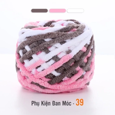 Len Nhung Đũa Màu Loang Sợi To Nhẹ Mềm Mại Cuộn 100g - Giá chỉ 26.400đ 19
