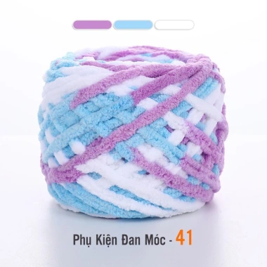 Len Nhung Đũa Màu Loang Sợi To Nhẹ Mềm Mại Cuộn 100g - Giá chỉ 26.400đ 20