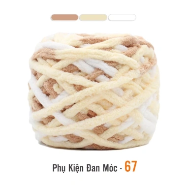 Len Nhung Đũa Màu Loang Sợi To Nhẹ Mềm Mại Cuộn 100g - Giá chỉ 26.400đ 31