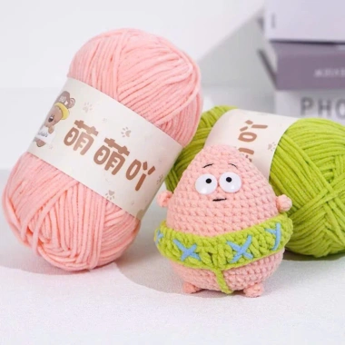 Len nhung gấu 50g sợi 2mm - Độ mềm mịn, dễ móc, làm thú bông siêu dễ dàng 6