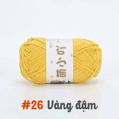 Len nhung gấu 50g sợi 2mm - Độ mềm mịn, dễ móc, làm thú bông siêu dễ dàng 23