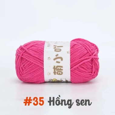 Len nhung gấu 50g sợi 2mm - Độ mềm mịn, dễ móc, làm thú bông siêu dễ dàng 27