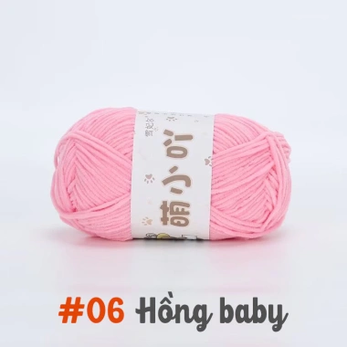 Len nhung gấu 50g sợi 2mm - Độ mềm mịn, dễ móc, làm thú bông siêu dễ dàng 40