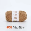 Len nhung gấu 50g sợi 2mm - Độ mềm mịn, dễ móc, làm thú bông siêu dễ dàng 50