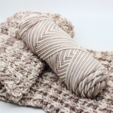 Len ống Cotton Love 100g màu loang: Đan móc khăn áo mũ, giá chỉ 42.300₫ 3