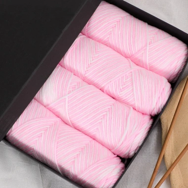 Len ống Cotton Love 100g màu loang: Đan móc khăn áo mũ, giá chỉ 42.300₫ 6