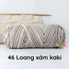 Len ống Cotton Love 100g màu loang: Đan móc khăn áo mũ, giá chỉ 42.300₫ 12
