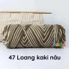 Len ống Cotton Love 100g màu loang: Đan móc khăn áo mũ, giá chỉ 42.300₫ 13