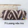 Len ống Cotton Love 100g màu loang: Đan móc khăn áo mũ, giá chỉ 42.300₫ 16