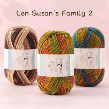 Len Susan Family 2 loang sợi to tơi xốp 3mm - Cuộn 100g, giá ưu đãi 89.100đ - Tada Craft 9